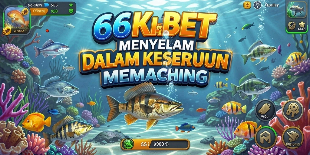 Tampilan gameplay 66KBET menampilkan aksi memancing yang menggembirakan.