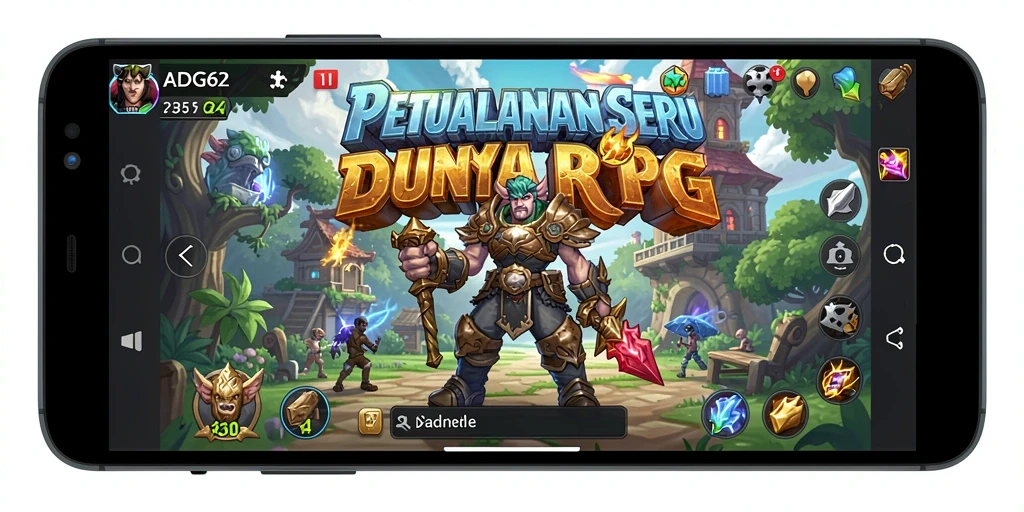 Screenshot gameplay RPG ADG62 dengan aksi petualangan seru.