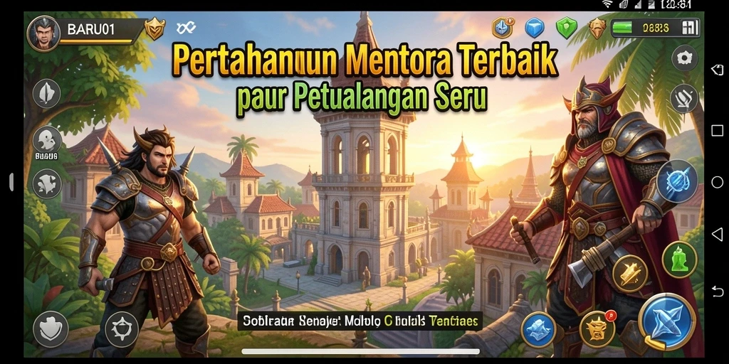 Tampilan gameplay seru dari BARU01 yang menantang.
