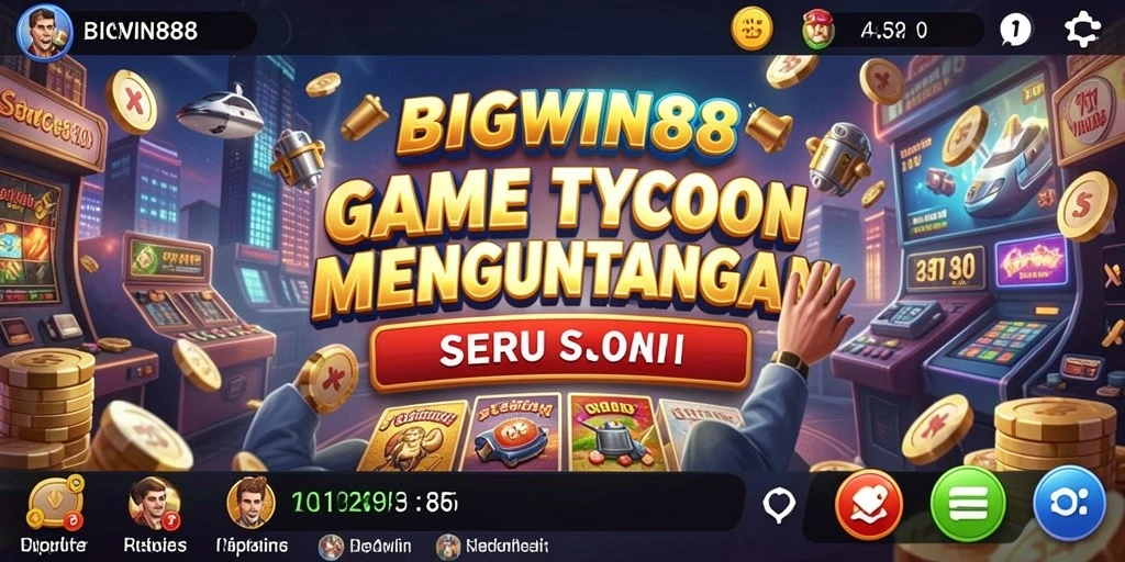 Tampilan gameplay seru di BIGWIN88 dengan manajemen bisnis yang menarik.