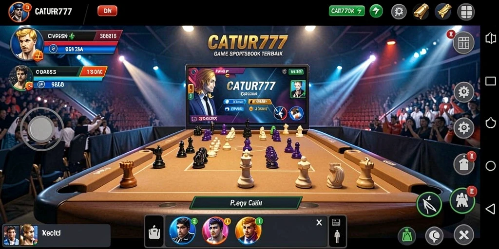 Tampilan gameplay mendebarkan di CATUR777 dengan taruhan aktif.