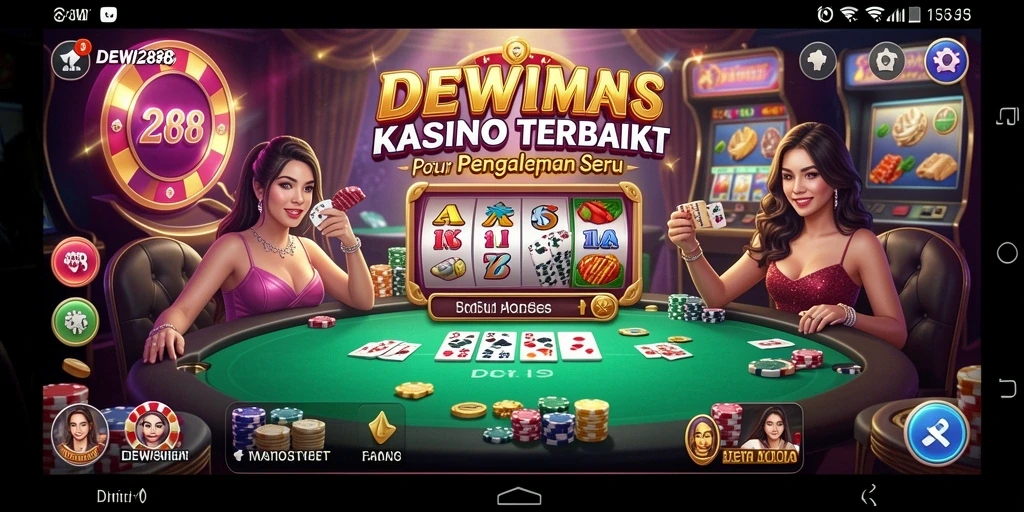 Screenshot gameplay DEWI288 menampilkan suasana kasino yang seru.