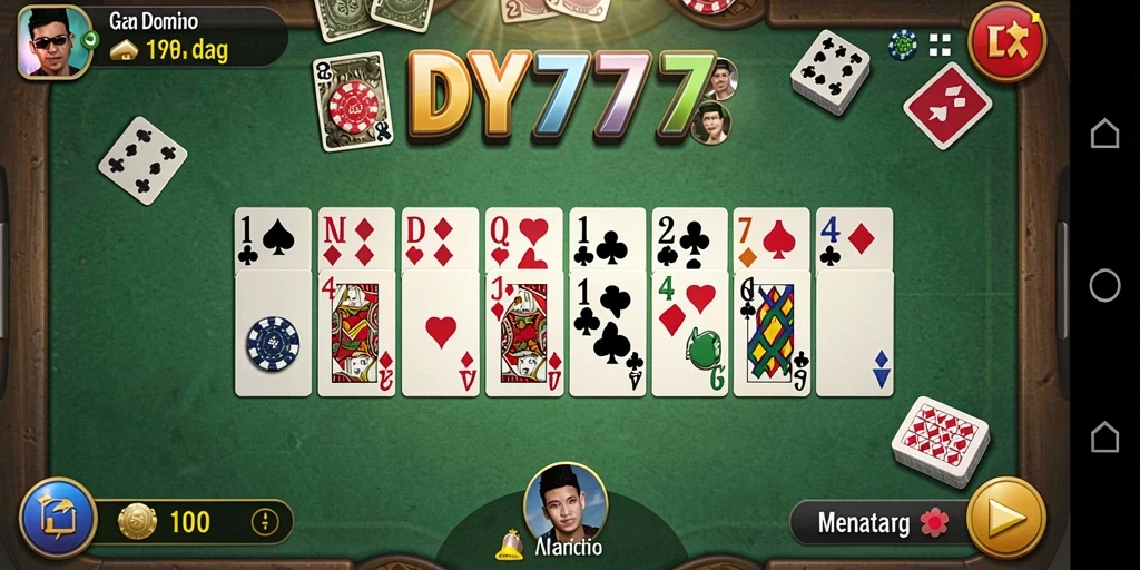 Screenshot gameplay DY777 menampilkan aksi seru dalam permainan Domino.