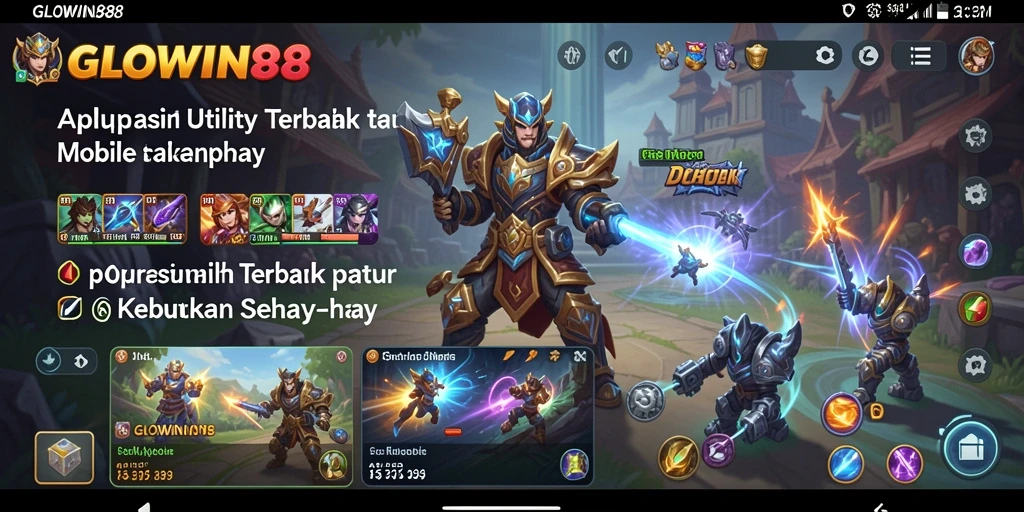 Tampilan antarmuka GLOWIN88 yang elegan dan fungsional.