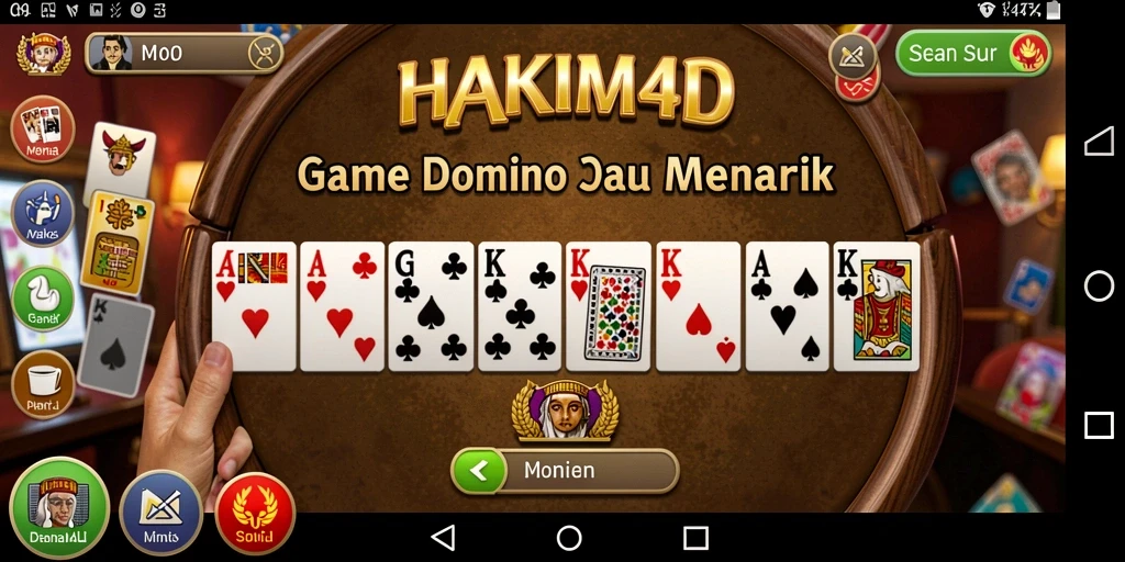 Tampilan gameplay yang mendebarkan di HAKIM4D.