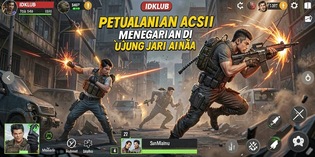 Gameplay menegangkan IDKLUB dengan aksi seru dan grafis menawan.
