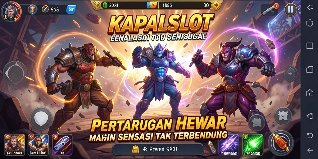 Screenshot menampilkan pertarungan seru dengan karakter-k karakter kuat.