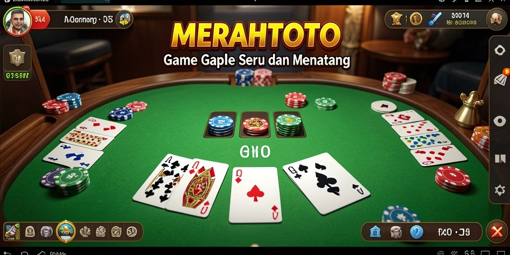 Gameplay seru Gaple di aplikasi MERAHTOTO.