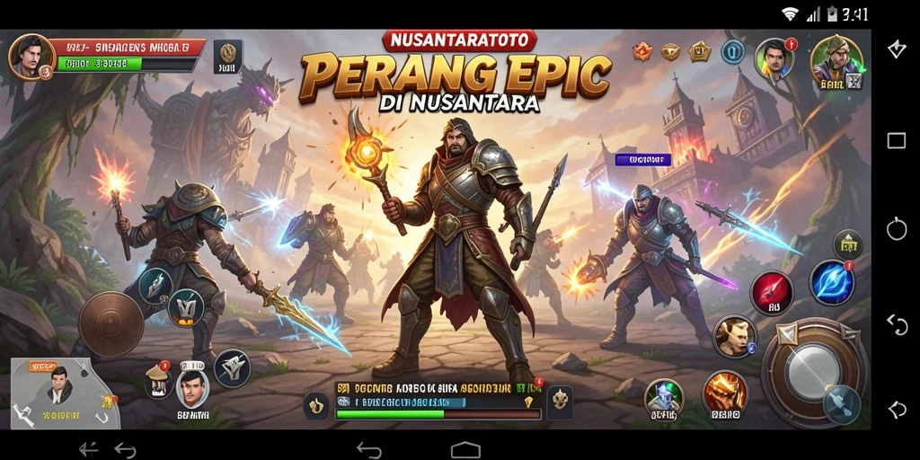 Gameplay seru NUSANTARATOTO dengan aksi pertarungan yang mendebarkan.