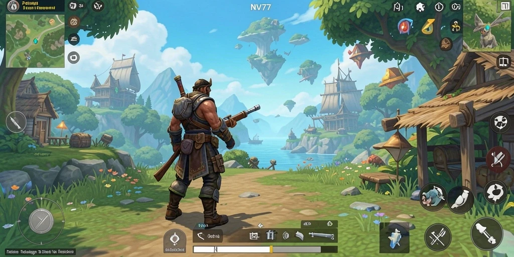 Gameplay Open World NV77 dengan petualangan tak terbatas