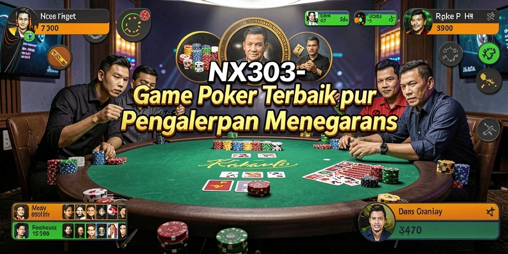 Tampilan gameplay NX303 yang mendebarkan dalam permainan Poker.