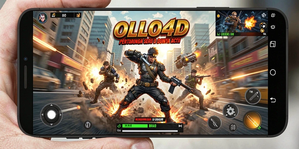 Screenshot menampilkan aksi seru dalam gameplay OLLO4D.