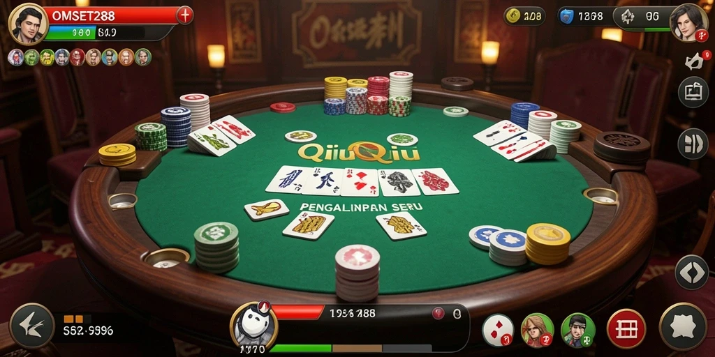 Gambaran gameplay seru dalam permainan QiuQiu OMSET288.
