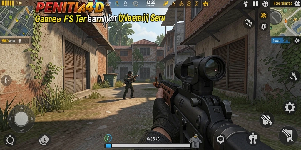 Gameplay intens dengan aksi tembak-menembak di PENITI4D.