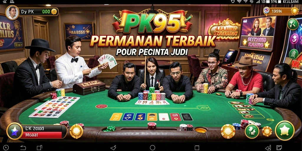 Tampilan mendebarkan dari gameplay Kasino di PK95.