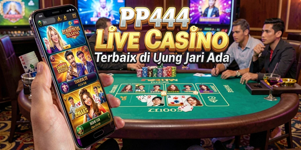 Tampilan gameplay Live Casino yang menarik dan mendebarkan di PP444.