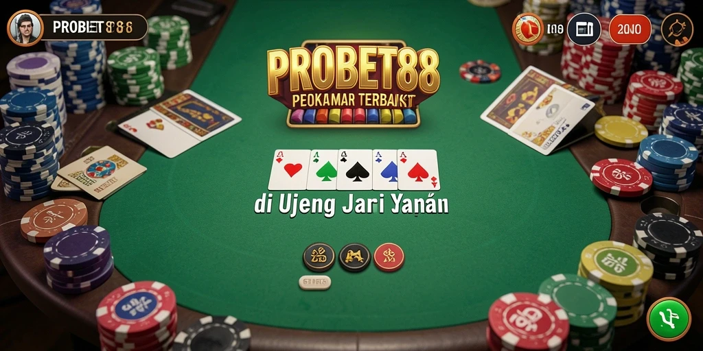 Tampilan utama gameplay Poker di PROBET88 yang menarik dan interaktif.