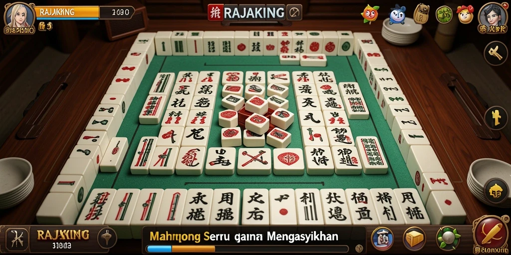 Tampilan gameplay seru dan mendebarkan dari RAJAKING.