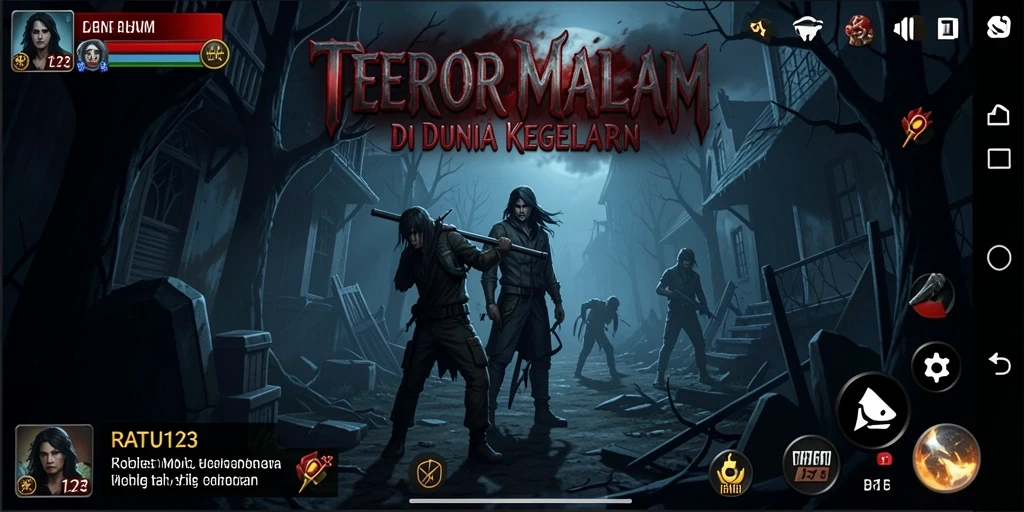 Gameplay seram dari RATU123 dengan suasana mencekam.
