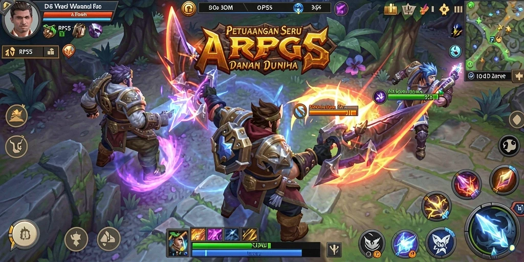 Tampilan gameplay seru di dunia ARPG RP55.