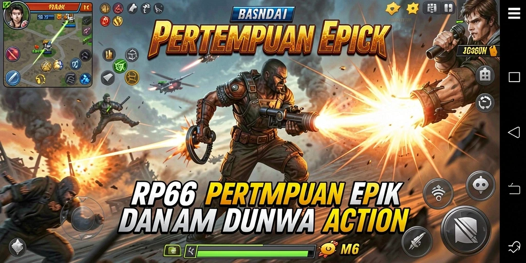 Gambaran pertarungan seru dalam gameplay RP66.