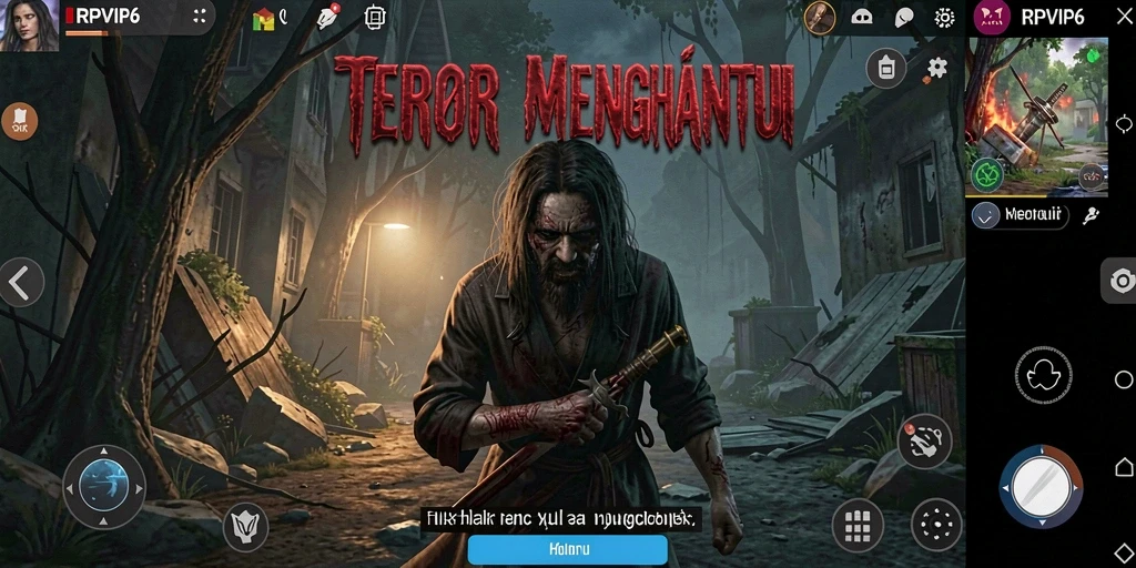 Gameplay menakutkan dengan makhluk yang menyeramkan.