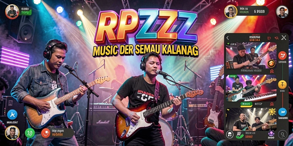 Tampilan antarmuka permainan RPZZZ yang menyenangkan dan interaktif.