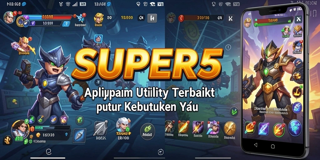 Tangkapan layar <strong>SUPER5</strong> menunjukkan antarmuka pengguna yang intuitif dan fitur-fitur berguna.