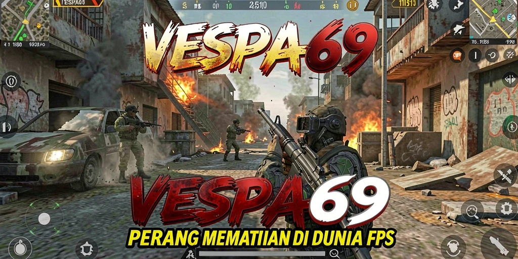 Tampilan gameplay VESPA69 yang mendebarkan dan penuh aksi.