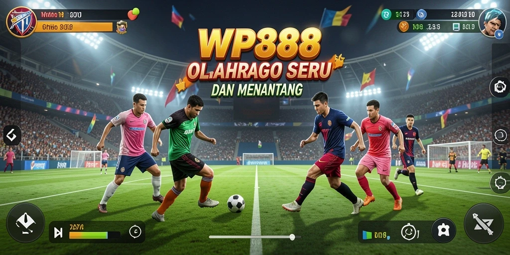Tampilan screenshot WP888 menunjukkan pertandingan olahraga yang dinamis dan menarik.